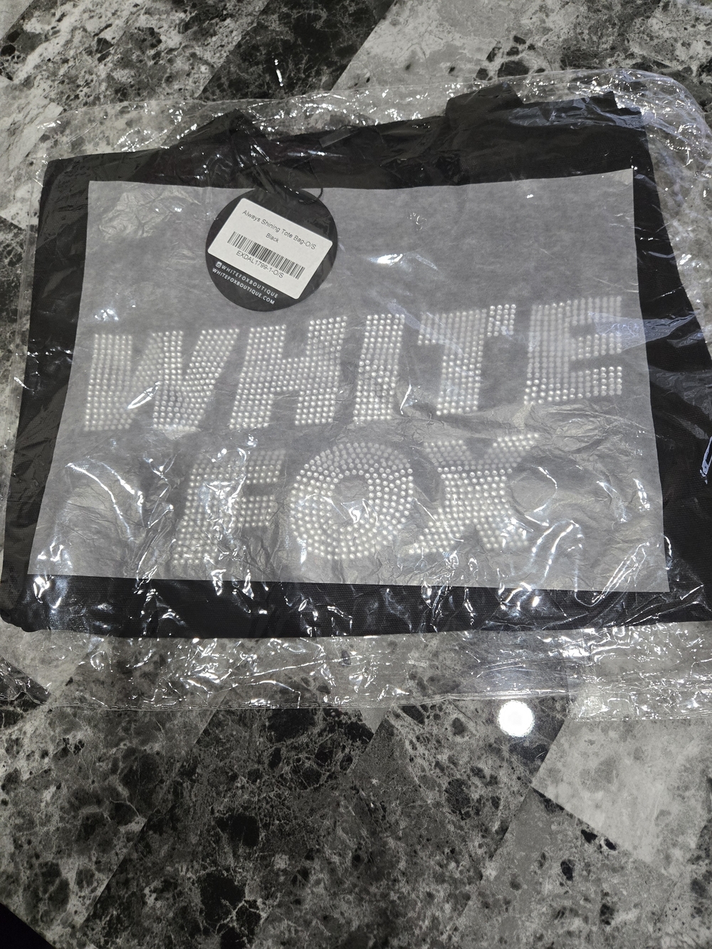WHITE FOX ALWAYS SHINNING TOTE BAG